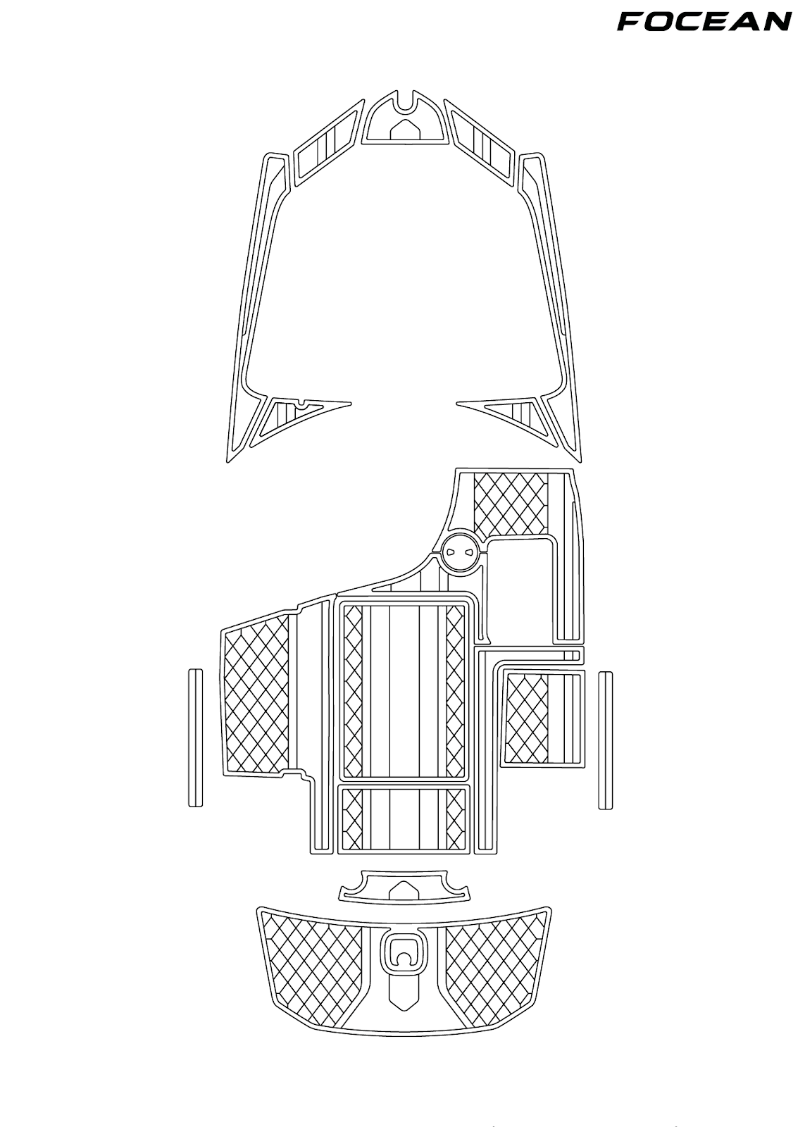 Custom Non-Slip EVA Boat Flooring for Axis - A20 - 2008-2015