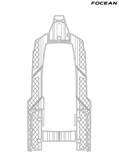 Custom Non-Slip EVA Boat Flooring for Blackfin - 272 CC - 2022