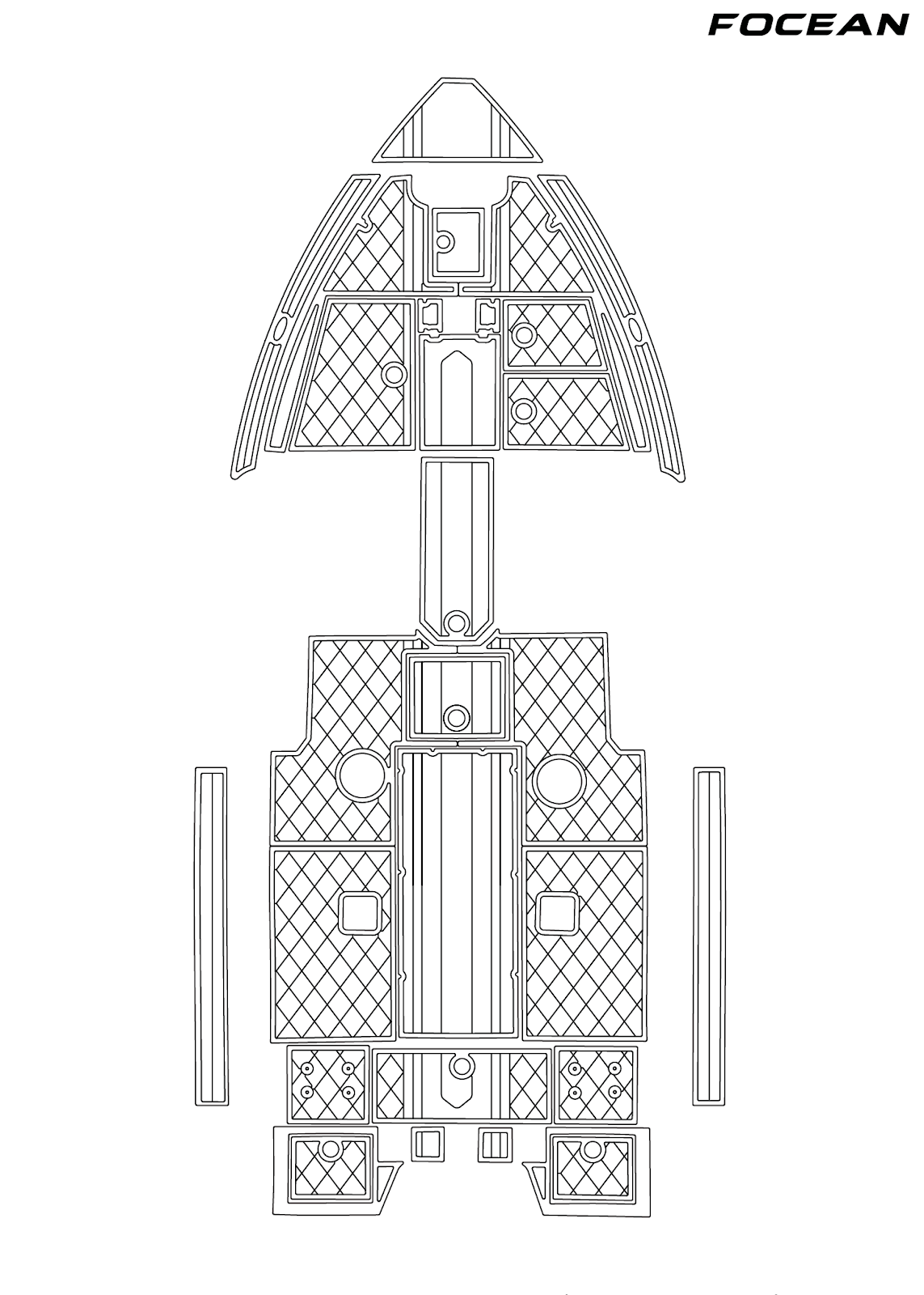 Custom Non-Slip EVA Boat Flooring for Ranger - VX1888 - 2024