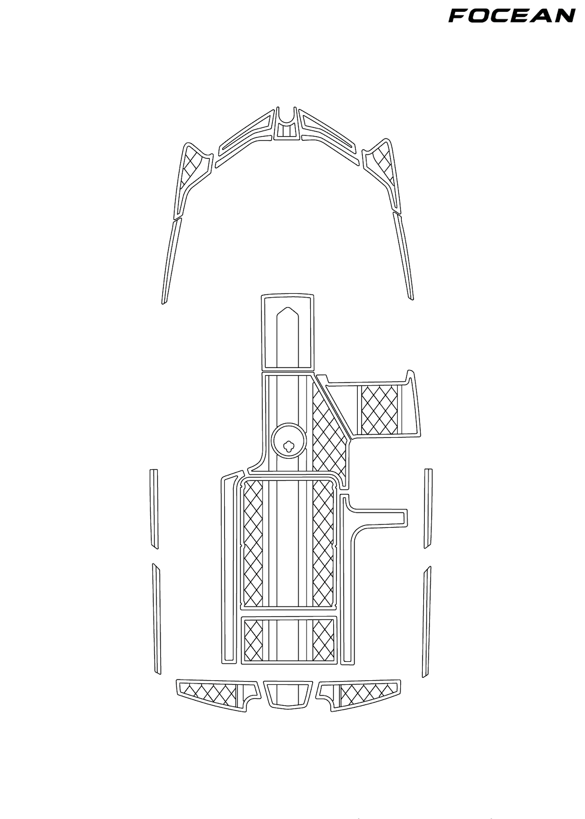 Custom Non-Slip EVA Boat Flooring for Axis - A20 - 2018 _ 2019