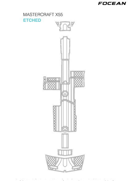 Custom Non-Slip EVA Boat Flooring for Mastercraft - X55 - 2011-2015