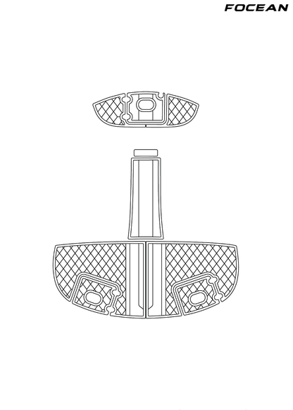 Custom Non-Slip EVA Boat Flooring for Four Winns - 264 Funship - 2003