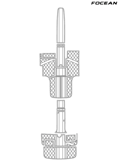 Custom Non-Slip EVA Boat Flooring for Cobalt - 252 - 2005