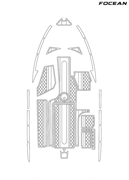 Custom Non-Slip EVA Boat Flooring for Malibu - 23LSV - 2015-2017