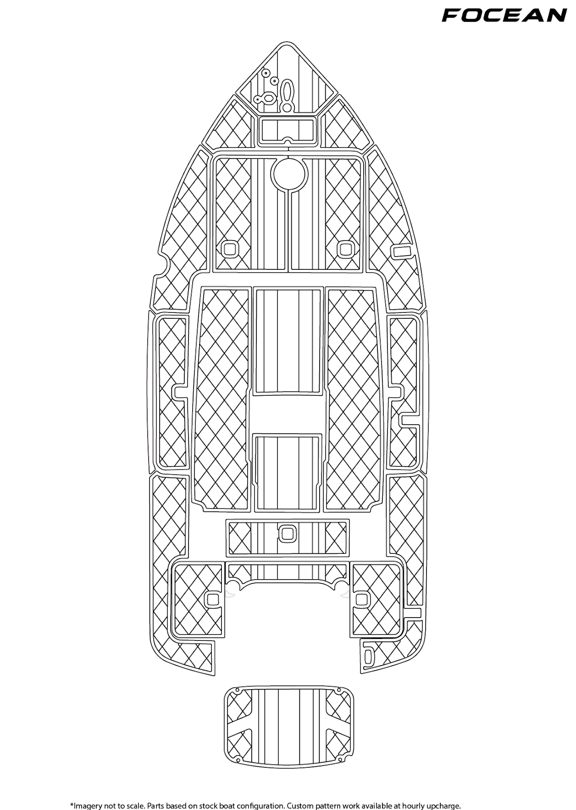 Custom Non-Slip EVA Boat Flooring for Cayman Yachts - 164 - 1997