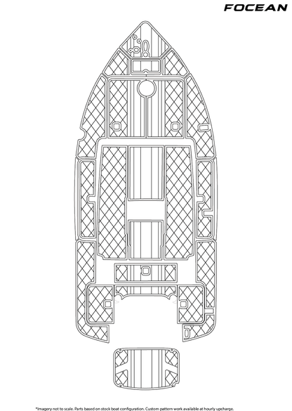 Custom Non-Slip EVA Boat Flooring for Cayman Yachts - 164 - 1997