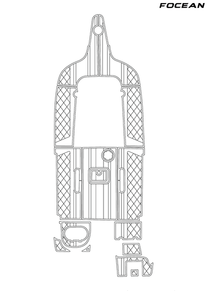 Custom Non-Slip EVA Boat Flooring for Nauticstar - 22 CC - 2021