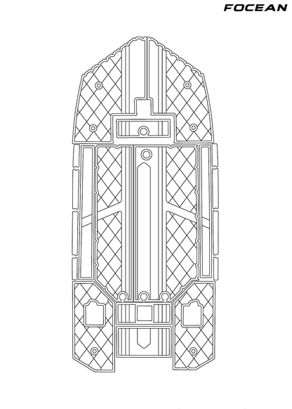 Custom Non-Slip EVA Boat Flooring for Tracker - 1564 - 2023