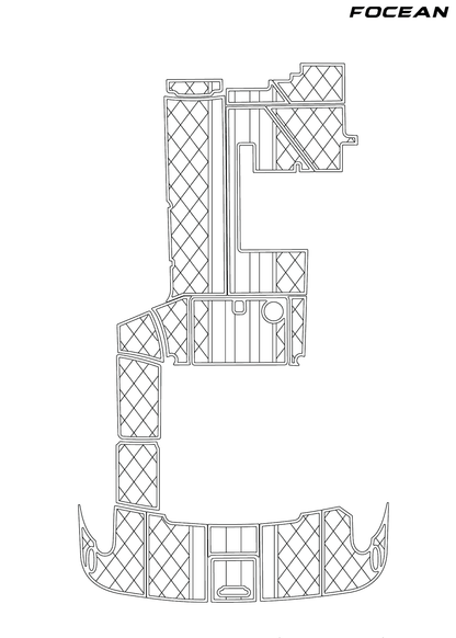 Custom Non-Slip EVA Boat Flooring for Formula - 350 SS - 2012