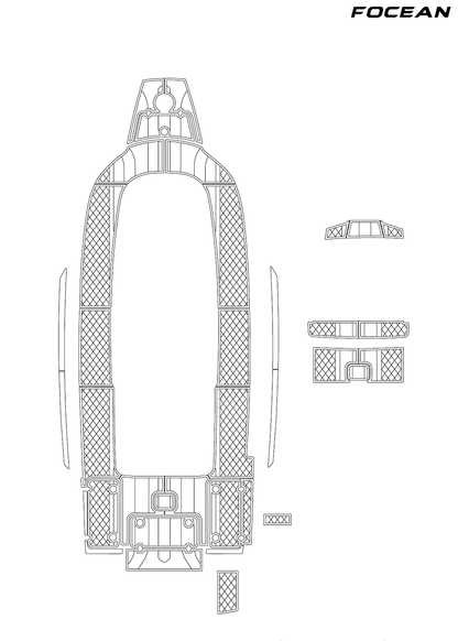 Custom Non-Slip EVA Boat Flooring for Scout - 330 LXF - 2021