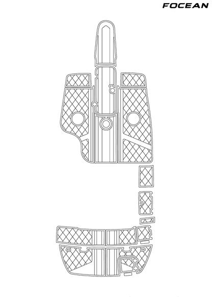 Custom Non-Slip EVA Boat Flooring for Caravelle - 207 - 2007