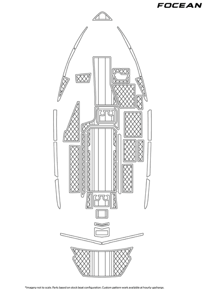 Custom Non-Slip EVA Boat Flooring for Malibu - 23LSV - 2019-2020