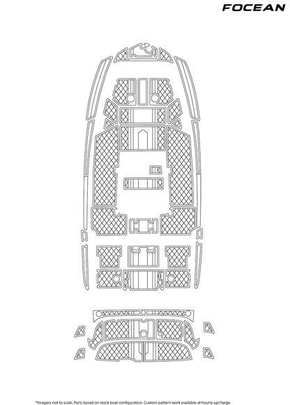 Custom Non-Slip EVA Boat Flooring for Yamaha - 190FSH Sport - 2016