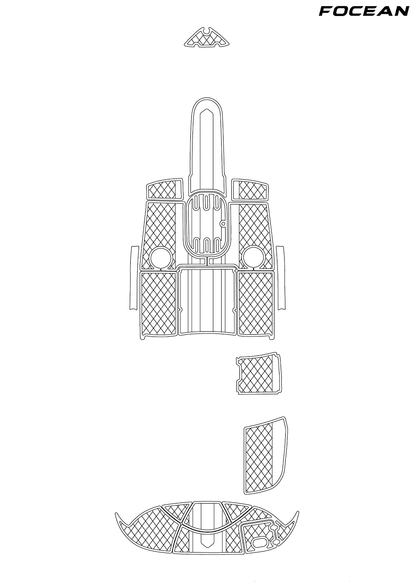 Custom Non-Slip EVA Boat Flooring for Four Winns - Horizon 210 - 2008