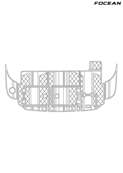 Custom Non-Slip EVA Boat Flooring for Cruiser Yachts - 4370 Express - 2003
