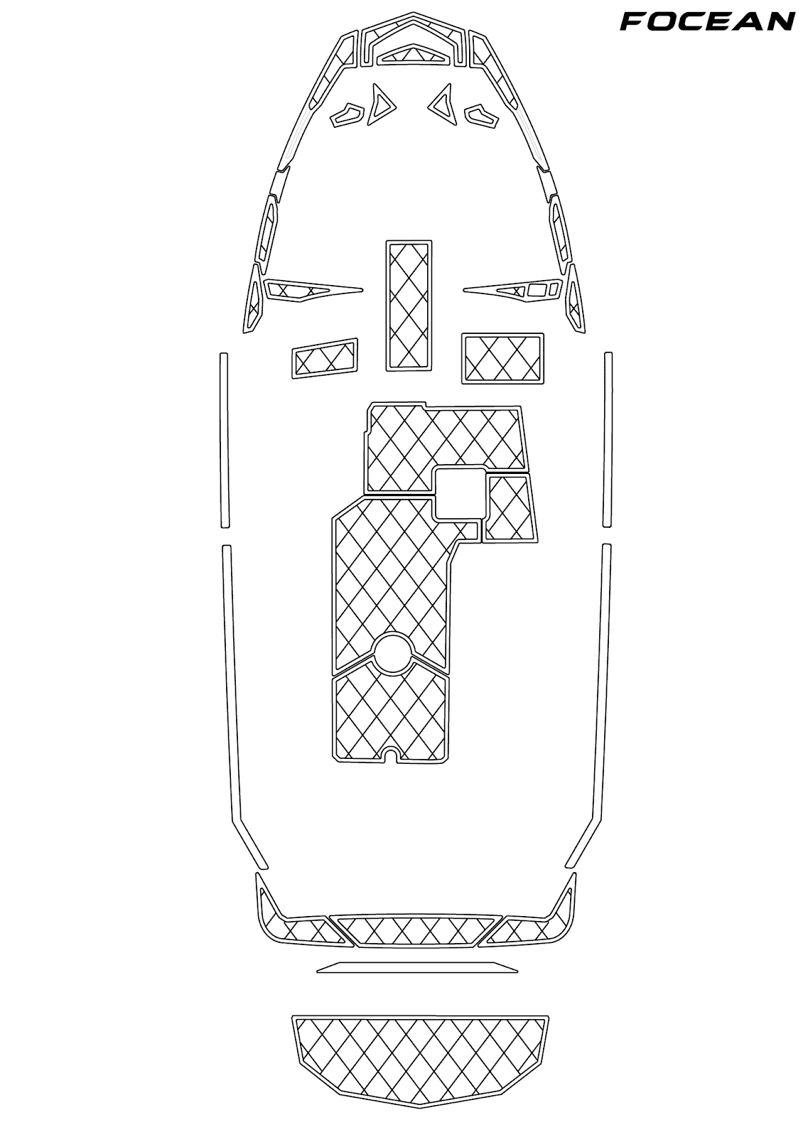 Custom Non-Slip EVA Boat Flooring for Supreme - S224 - 2018