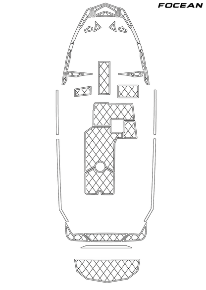 Custom Non-Slip EVA Boat Flooring for Supreme - S224 - 2018