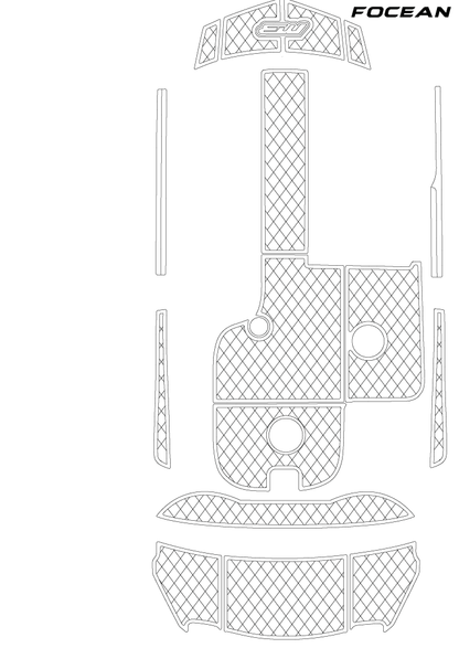 Custom Non-Slip EVA Boat Flooring for MB Sports - B52 21 - 2018