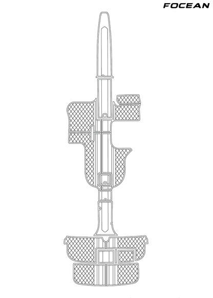 Custom Non-Slip EVA Boat Flooring for Cobalt - 282 - 2004