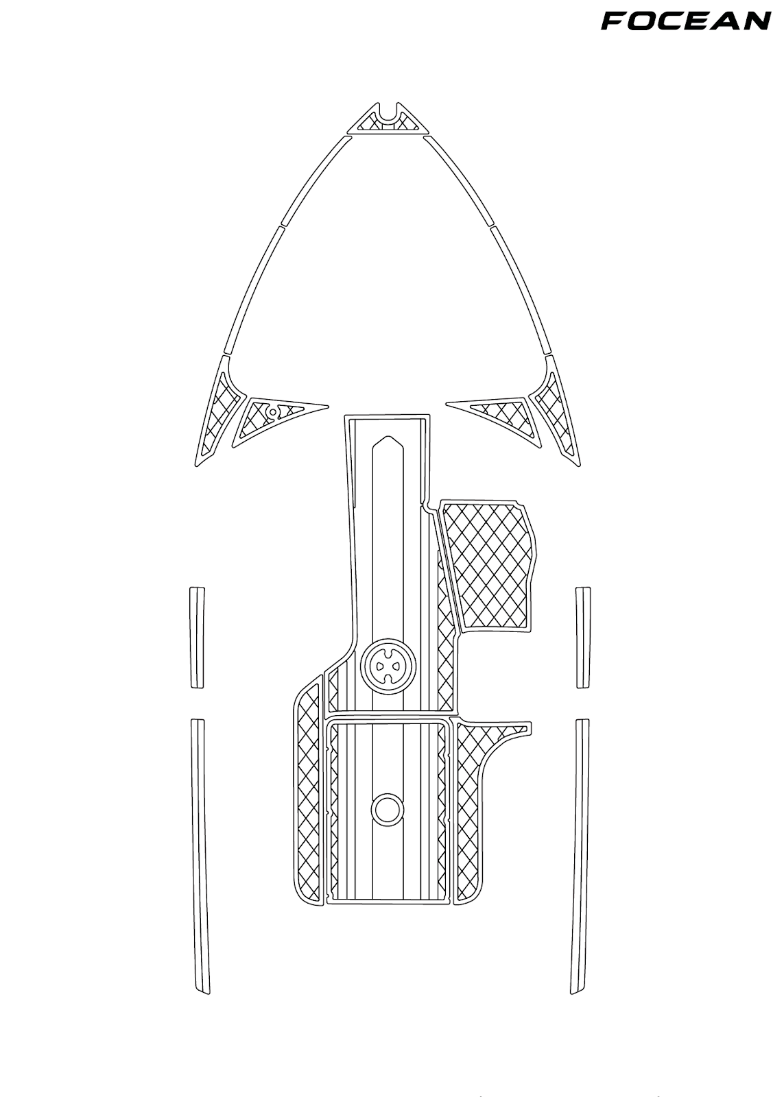 Custom Non-Slip EVA Boat Flooring for Malibu - 21ft Wakesetter - 2012