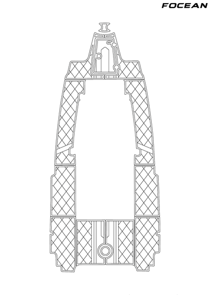 Custom Non-Slip EVA Boat Flooring for Sailfish - 27CC - 2018