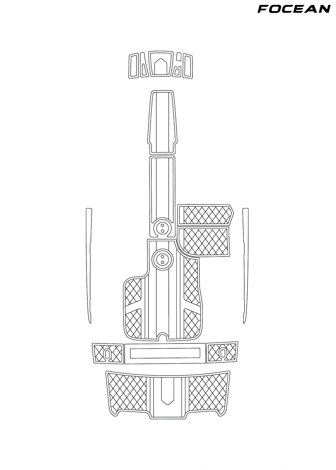 Custom Non-Slip EVA Boat Flooring for Mastercraft - Xstar PWT - 2009