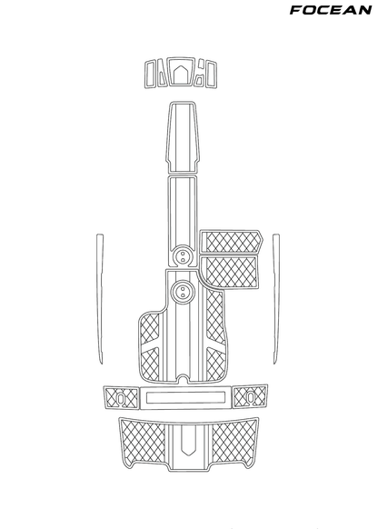 Custom Non-Slip EVA Boat Flooring for Mastercraft - Xstar PWT - 2009