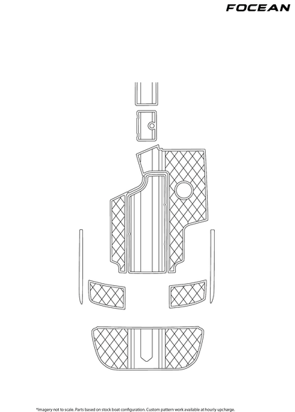 Custom Non-Slip EVA Boat Flooring for Centurion - Enzo 230 - 2007-2010