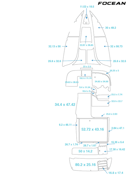 Custom Non-Slip EVA Boat Flooring for Crownline - 242 - 2001