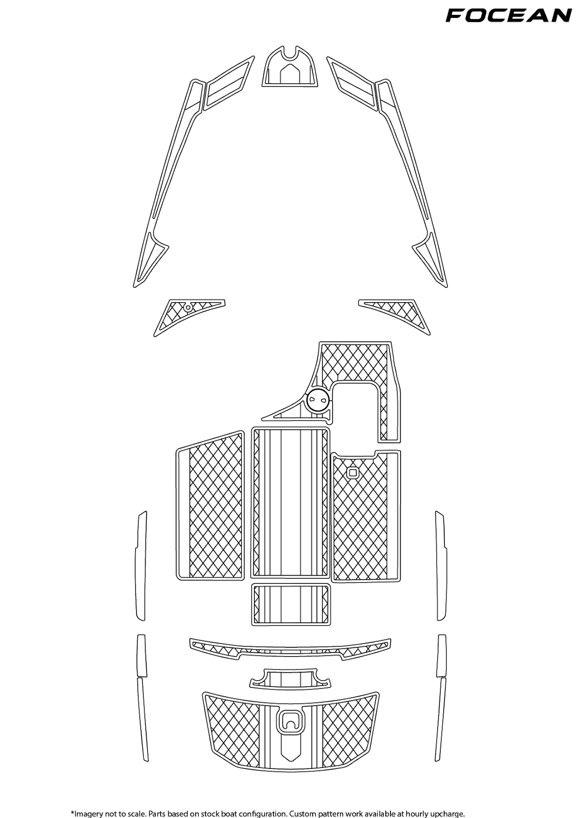 Custom Non-Slip EVA Boat Flooring for Axis - A22 - 2009-2014