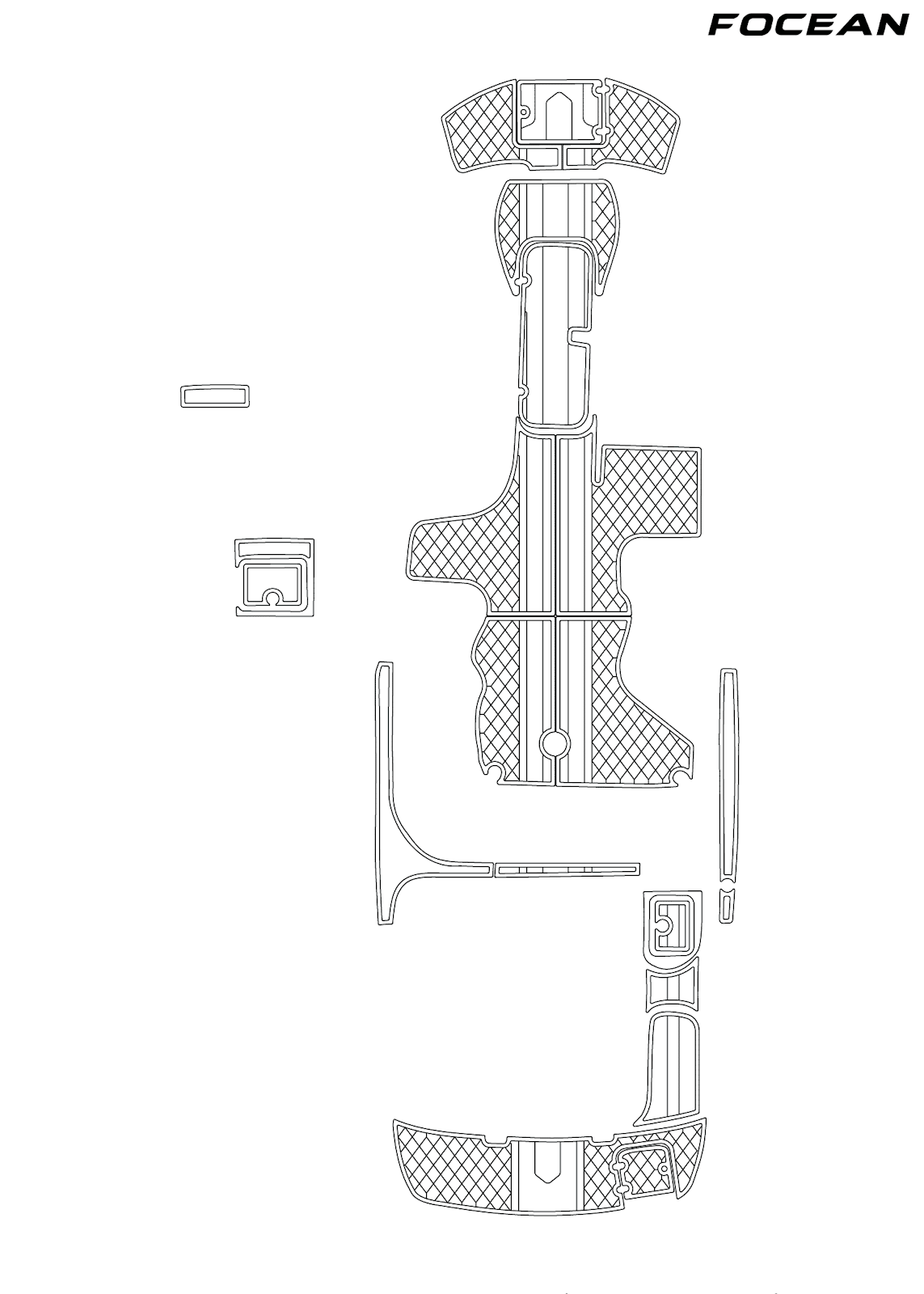 Custom Non-Slip EVA Boat Flooring for Nauticstar - 230 Sportdeck - 2007