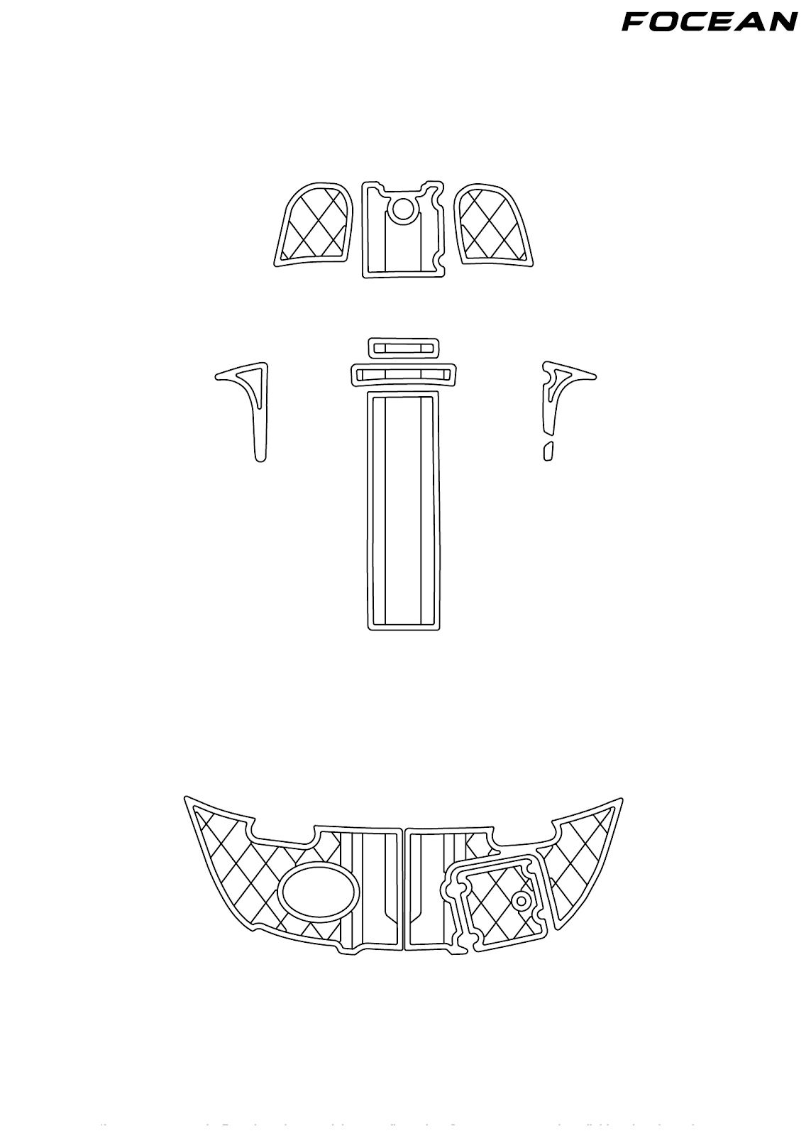 Custom Non-Slip EVA Boat Flooring for Chaparral - 233 Explorer