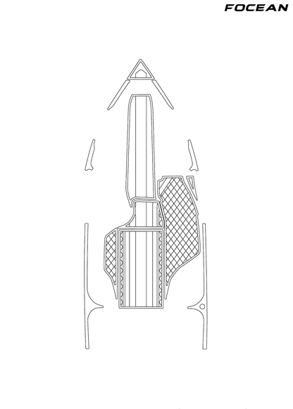 Custom Non-Slip EVA Boat Flooring for Tige - 21V - 2000