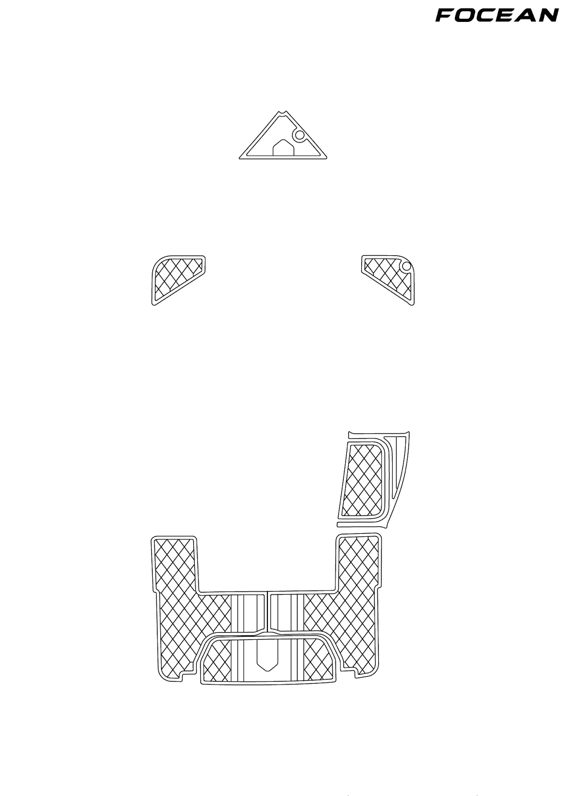 Custom Non-Slip EVA Boat Flooring for Cobalt - R7 - 2015