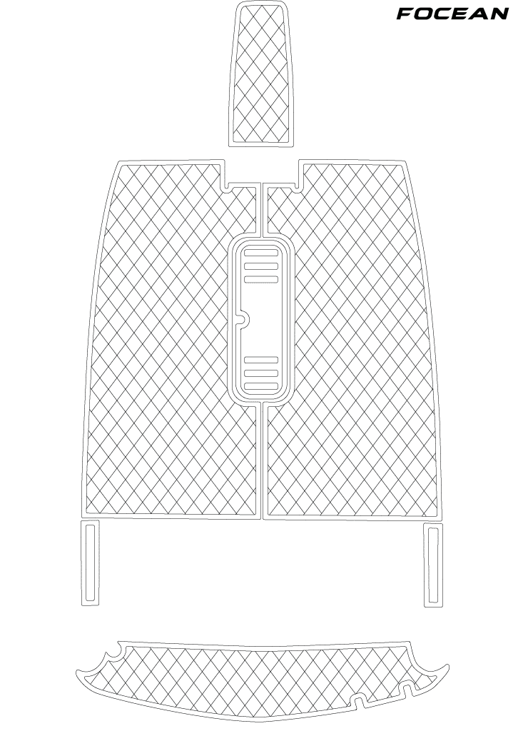 Custom Non-Slip EVA Boat Flooring for Monterey - 180 Edge - 2003