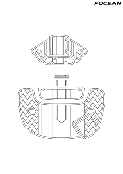Custom Non-Slip EVA Boat Flooring for Stingray - 220DR - 2005