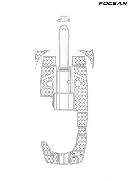 Custom Non-Slip EVA Boat Flooring for Monterey - 228SI - 2005