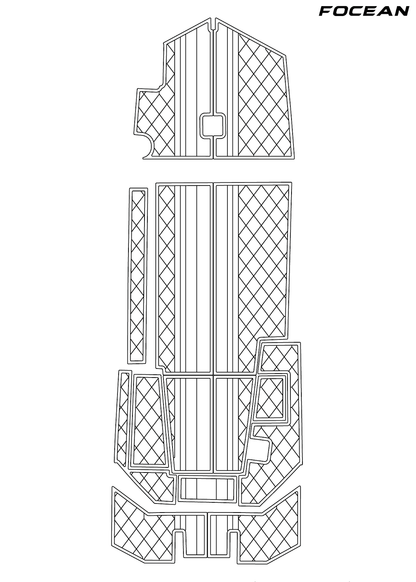 Custom Non-Slip EVA Boat Flooring for Excel - 1754 SW - 2023