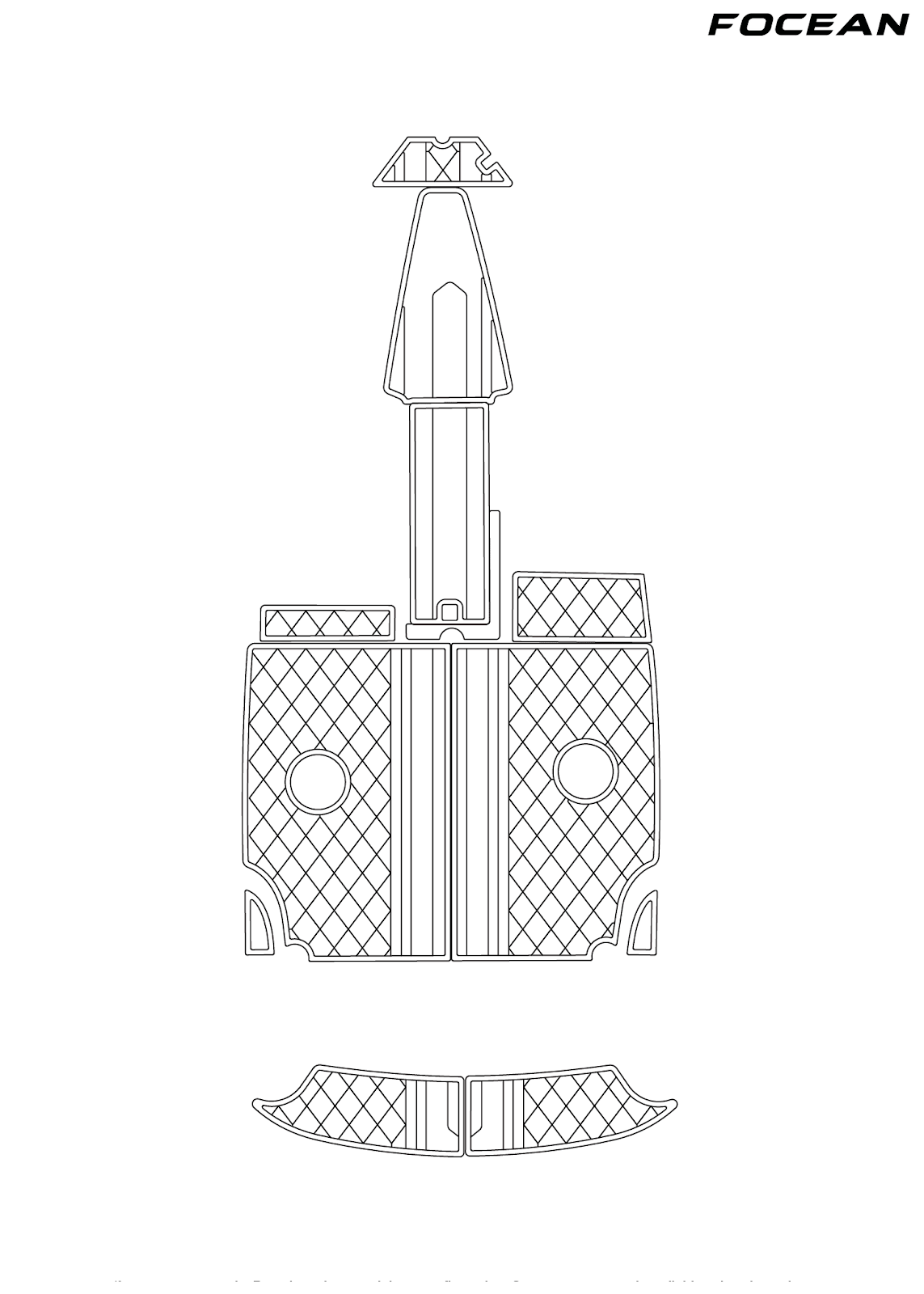 Custom Non-Slip EVA Boat Flooring for Cobalt - 252 - 1997