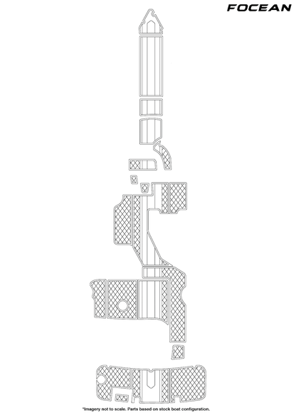 Custom Non-Slip EVA Boat Flooring for Rinker - Fiesta Vee 270 - 2003