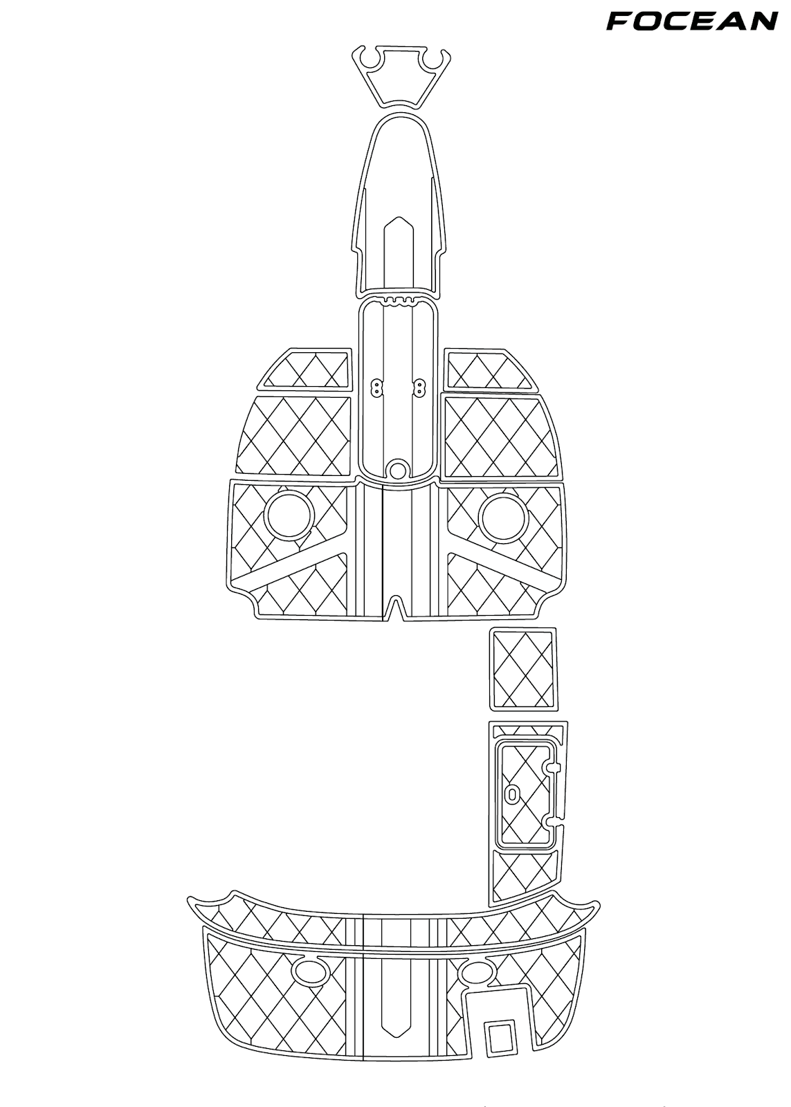 Custom Non-Slip EVA Boat Flooring for Starcraft - 1900 - 2008