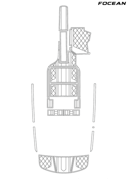 Custom Non-Slip EVA Boat Flooring for Moomba - Mobius LSV - 2008