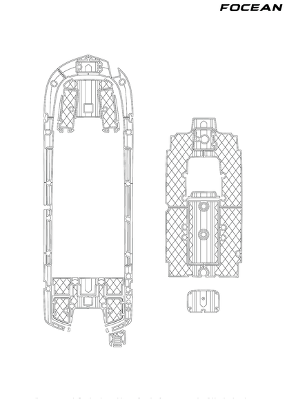 Custom Non-Slip EVA Boat Flooring for Carolina Skiff - 24 Ultra Elite - 2022