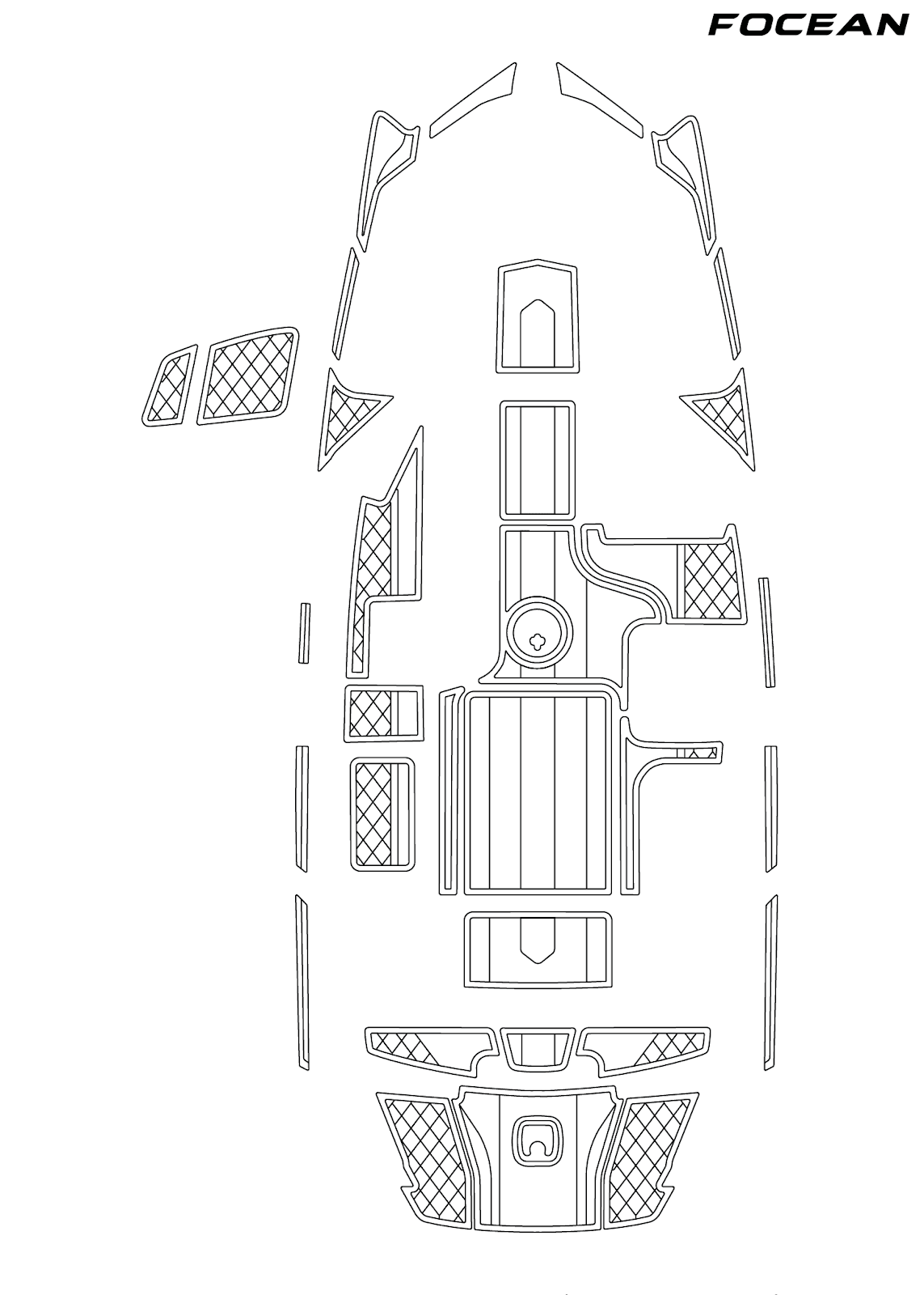 Custom Non-Slip EVA Boat Flooring for Axis - A20 - 2016-2017