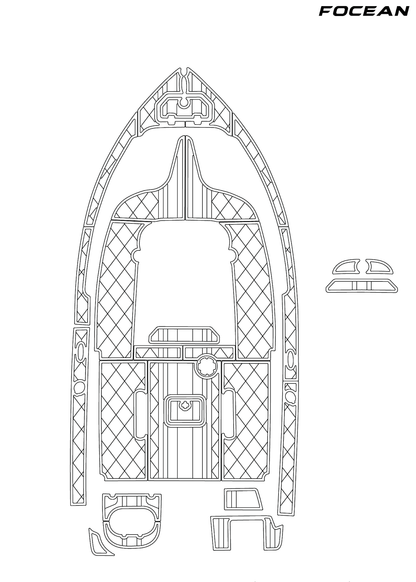 Custom Non-Slip EVA Boat Flooring for Nauticstar - 2102 Legacy - 2018