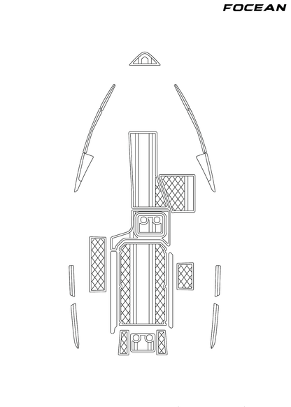 Custom Non-Slip EVA Boat Flooring for Malibu - 22LSV - 2019