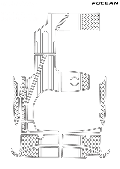 Custom Non-Slip EVA Boat Flooring for SeaRay - 310 - 2007  Sea Ray