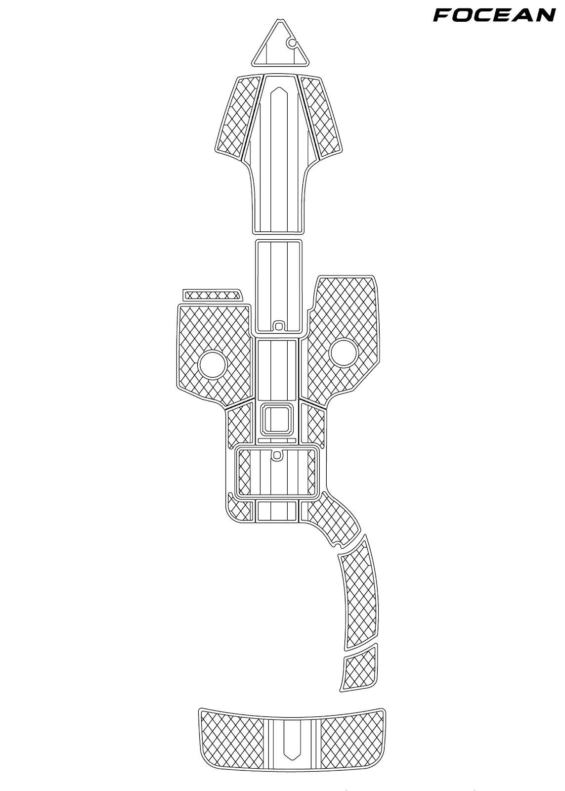Custom Non-Slip EVA Boat Flooring for Cobalt - 262 WSS - 2011