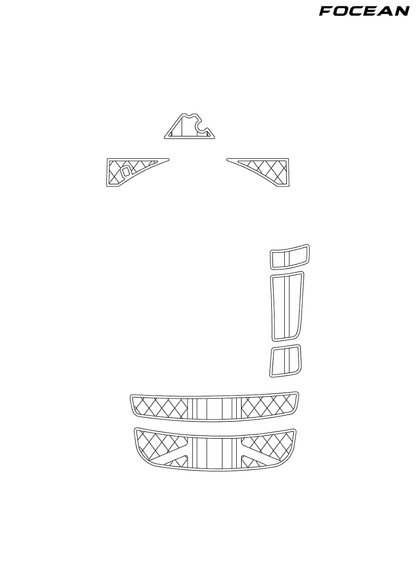 Custom Non-Slip EVA Boat Flooring for Cobalt - 212 - 2007