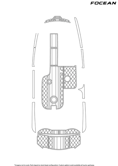 Custom Non-Slip EVA Boat Flooring for MB Sports - F22 Tomcat - 2016